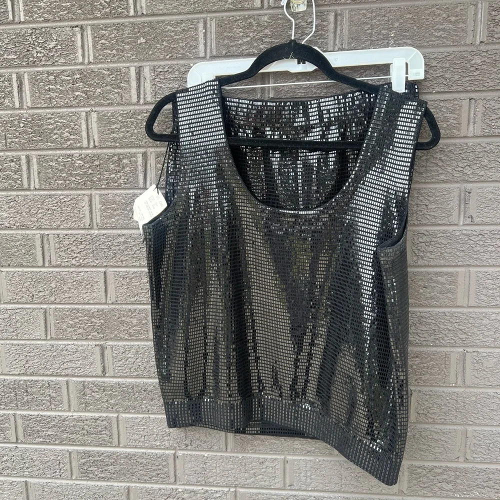 St. John Evening by Marie Gray Sequin tank top dress Set Sz 12/L NWT